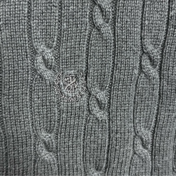 Vintage Izod Sweater Cable Knit 80’s 90’s Y2K Preppy Navy Blue Knit Grandpa Core - Picture 7 of 12